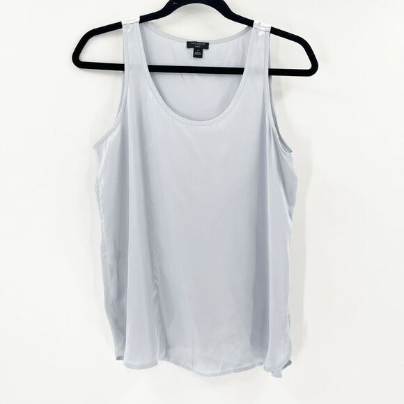 Ann Taylor Sleep Tank Top Womens Size S Pale Blue Scoop Neck Lightweight Soft - Picture 1 of 4